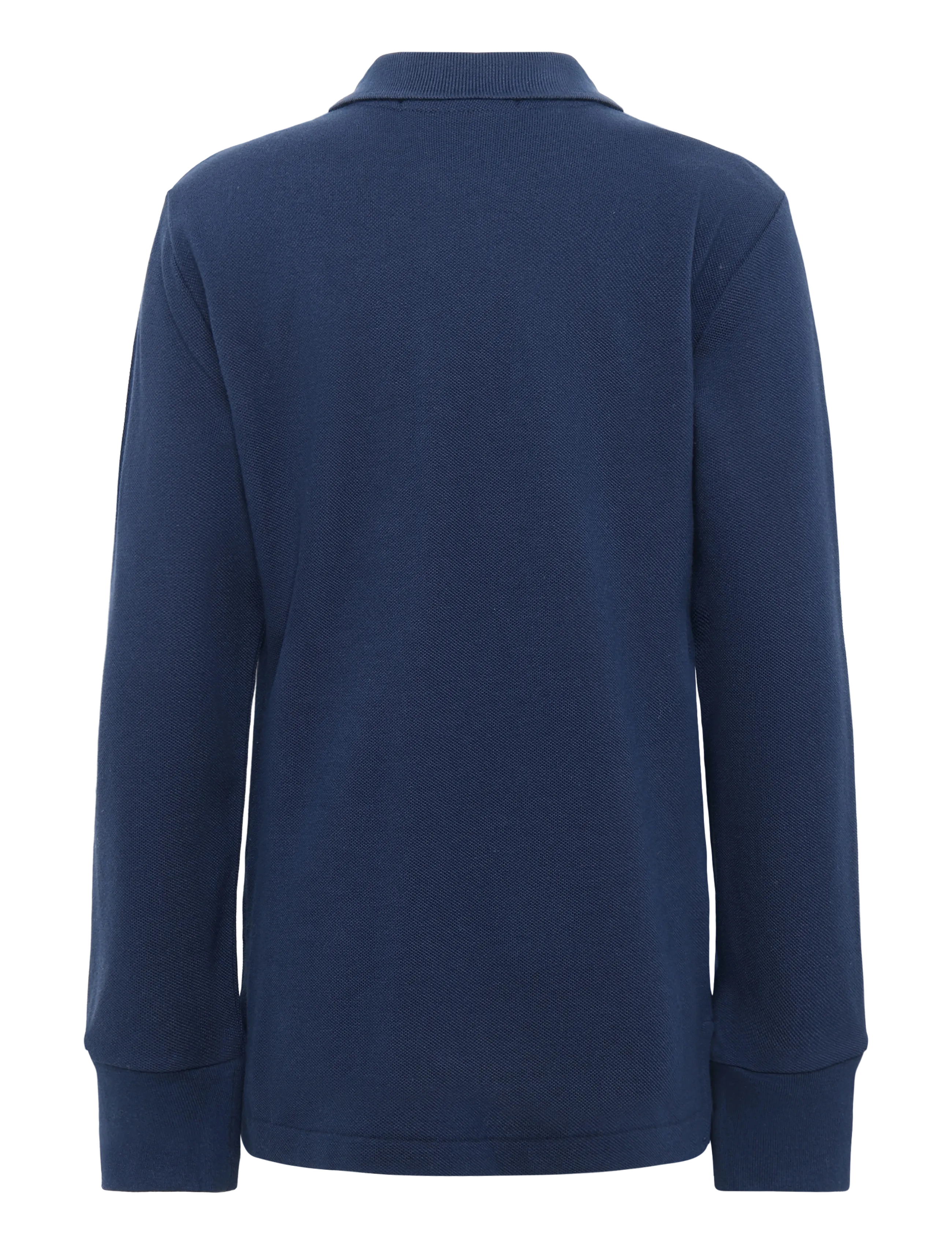Ralph Lauren Kids - Cotton Mesh Long-Sleeve Polo - långärmade pikéer - refined navy - 1