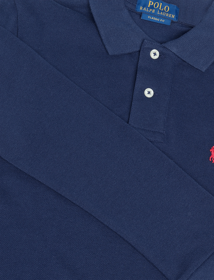 Ralph Lauren Kids - Cotton Mesh Long-Sleeve Polo - langärmelig poloshirt - refined navy - 2