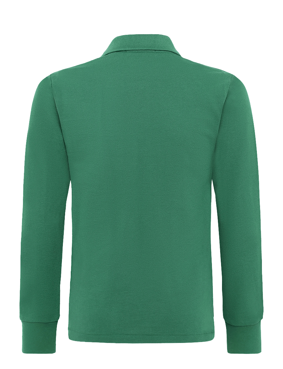 Ralph Lauren Kids - Cotton Mesh Long-Sleeve Polo - langärmelig poloshirt - verano green/c079 - 1