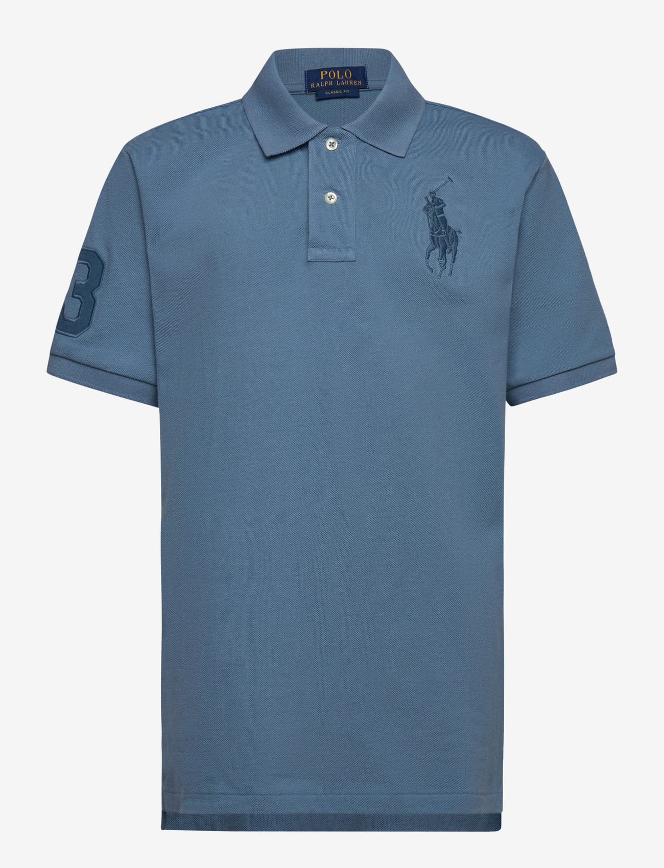 Ralph Lauren Kids - BASIC MESH-SS KC-TP-KNT - kortærmede poloer - camp blue/c7514 - 0