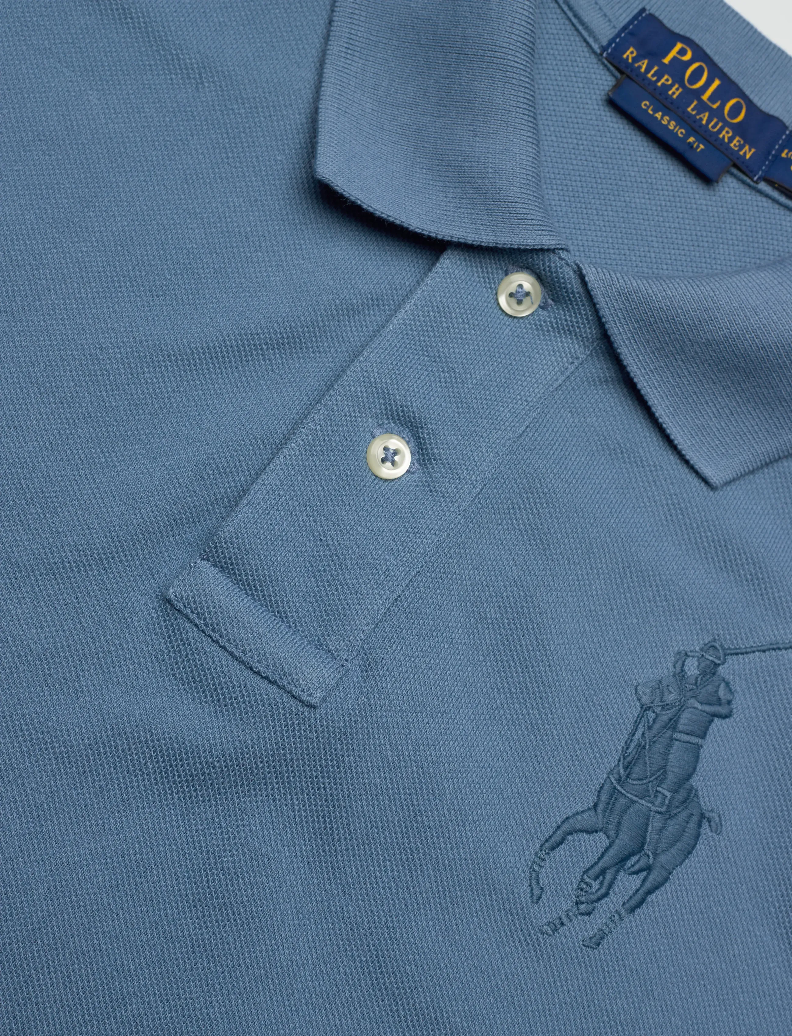 Ralph Lauren Kids - BASIC MESH-SS KC-TP-KNT - short-sleeved polos - camp blue/c7514 - 2