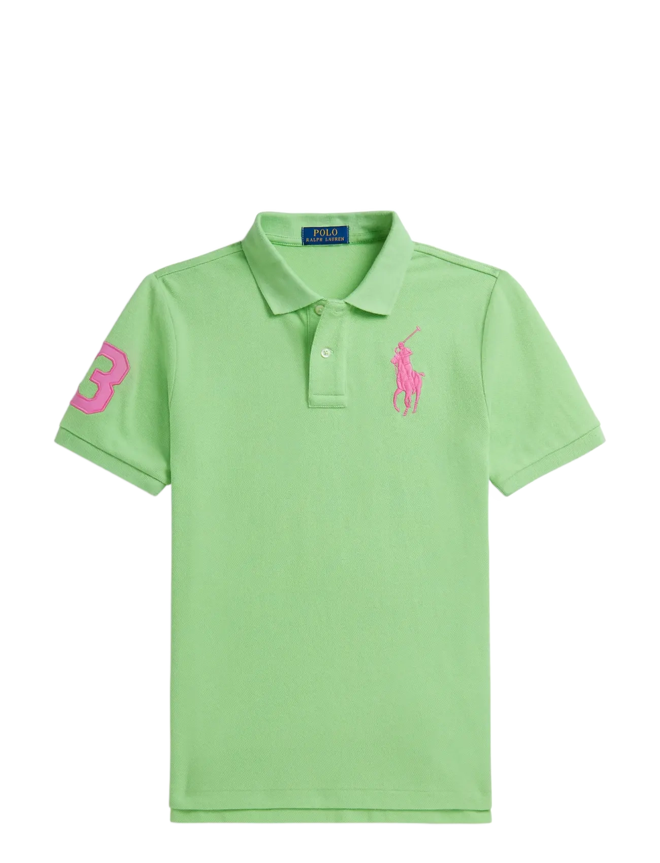 Ralph Lauren Kids Big Pony Cotton Mesh Polo Shirt - Teismelised 140-176 - COLLECTION LIME / green