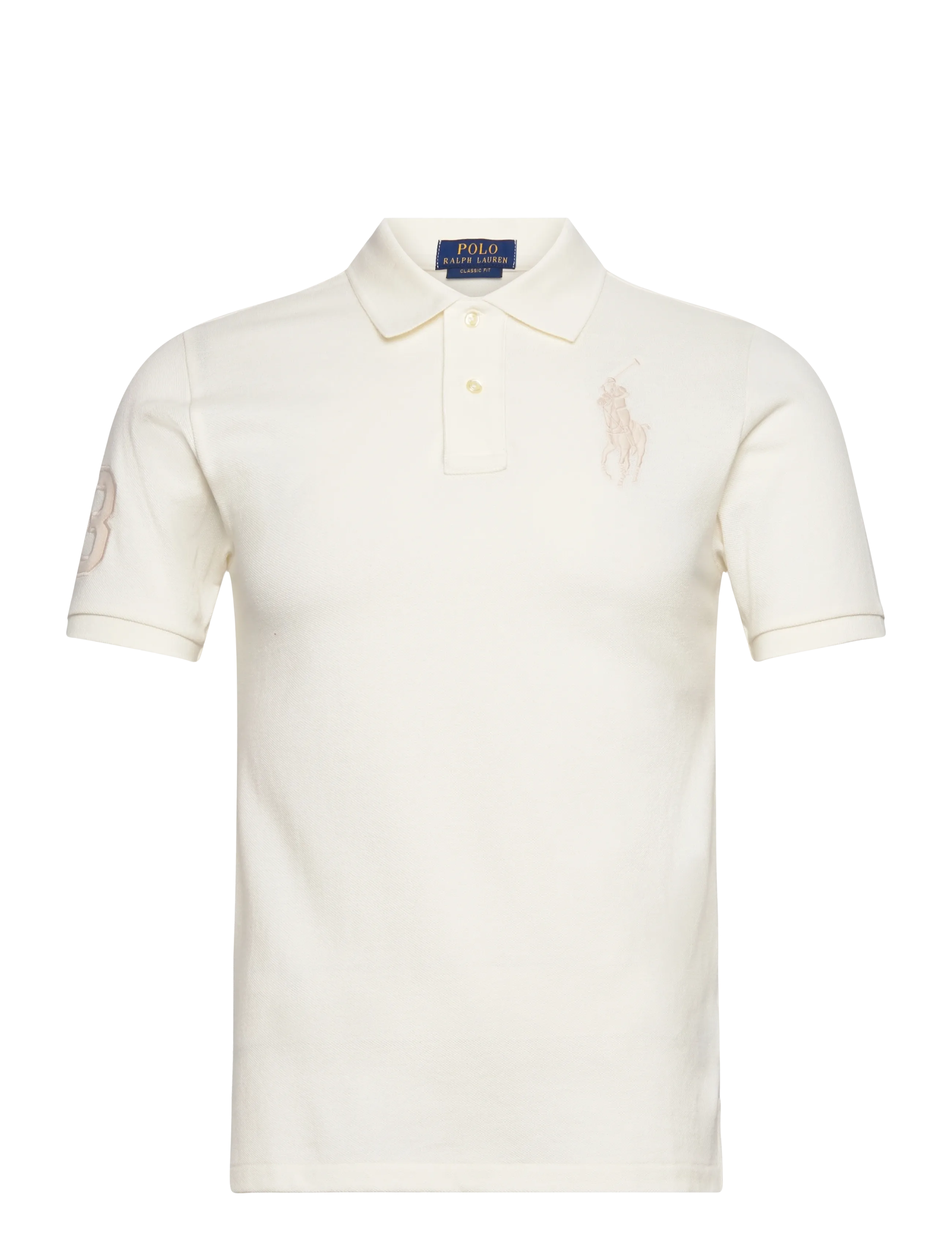 Ralph Lauren Kids BASIC MESH-SS KC-TP-KNT - Polo Ralph Lauren - DECKWASH WHITE/C8 / cream
