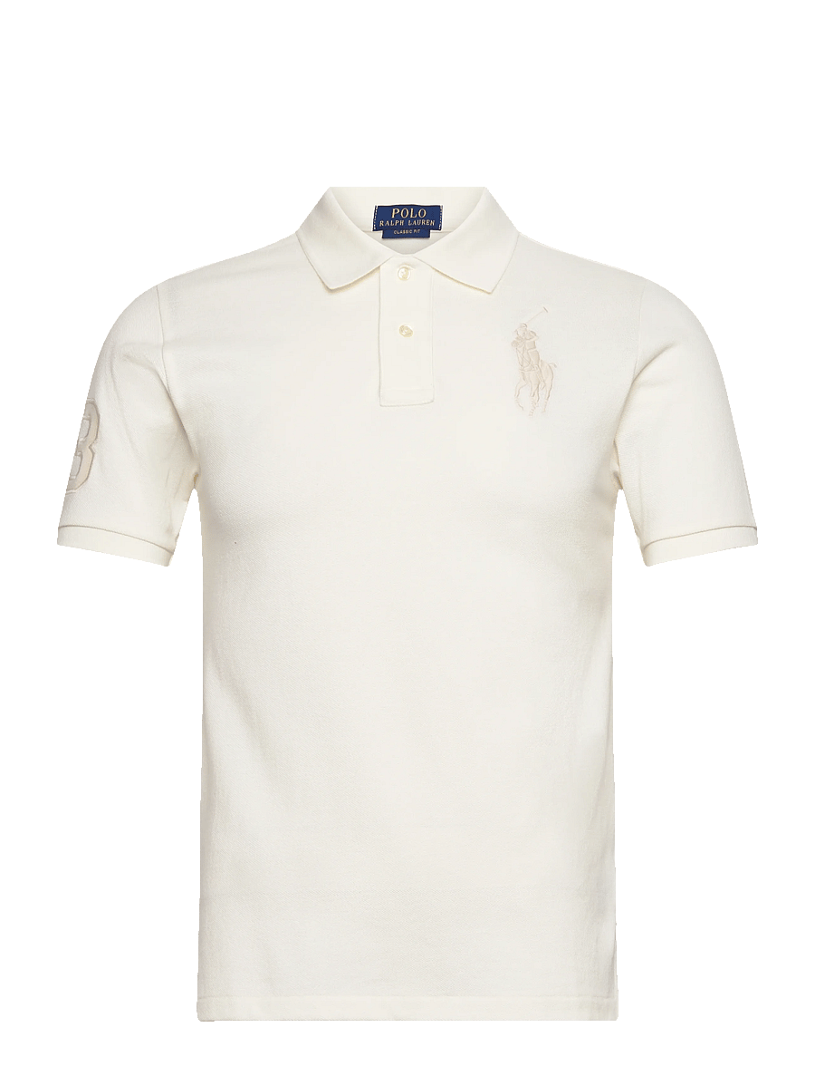 Ralph Lauren Kids - Big Pony Cotton Mesh Polo Shirt - kortärmade pikéer - deckwash white/c8 - 0