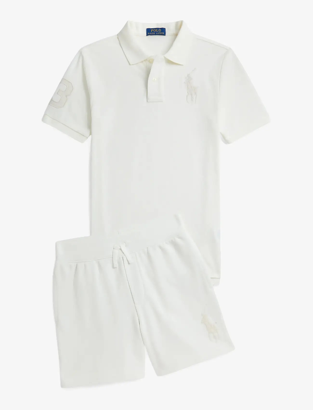 Ralph Lauren Kids - BASIC MESH-SS KC-TP-KNT - poloer - deckwash white/c8 - 2