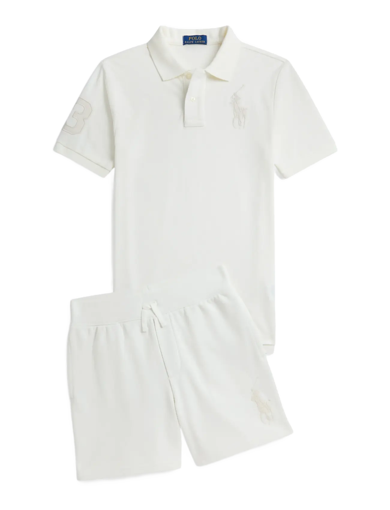 Ralph Lauren Kids - Big Pony Cotton Mesh Polo Shirt - pikeepaidat - deckwash white/c8 - 2