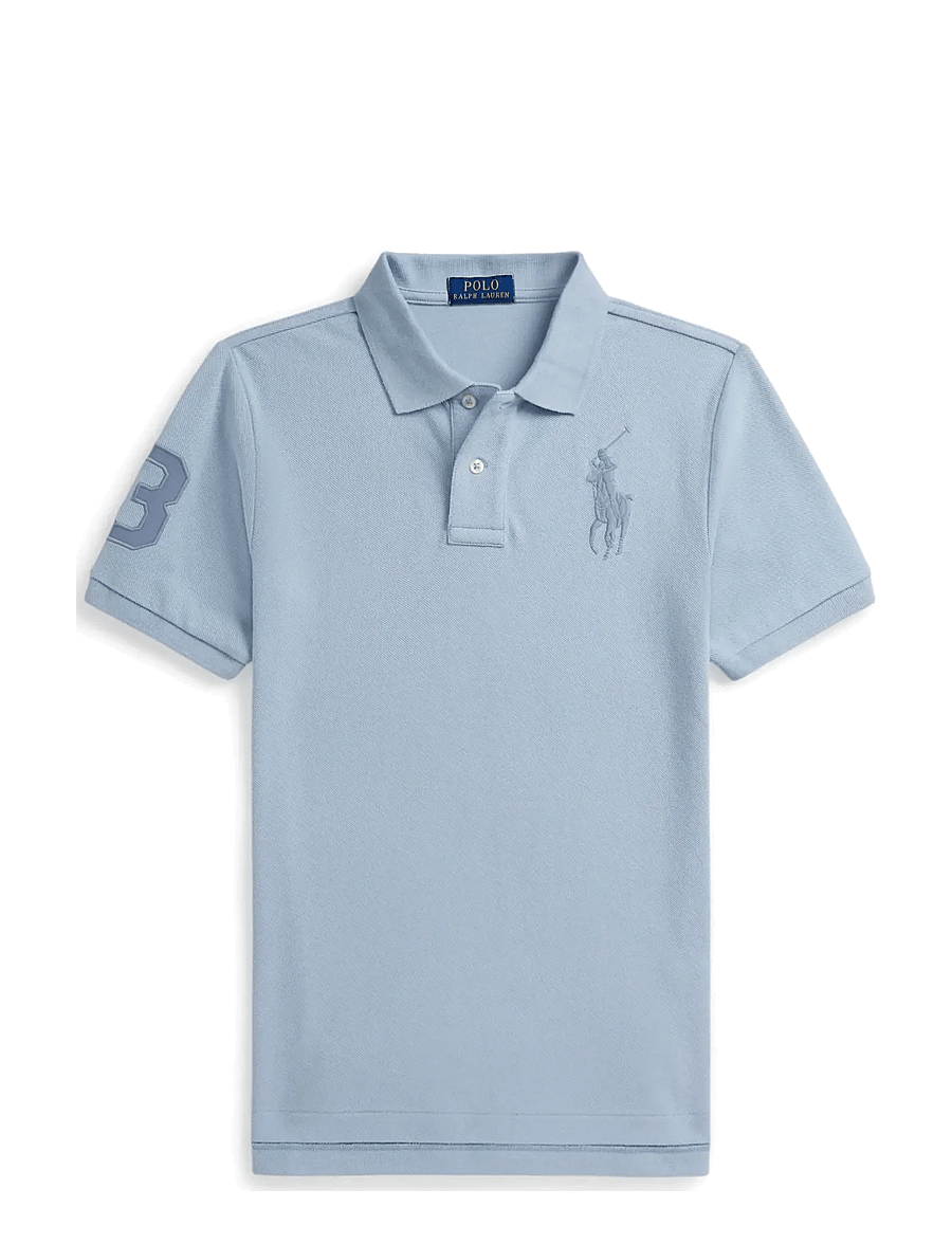 Ralph Lauren Kids - BASIC MESH-SS KC-TP-KNT - kurzärmelig - estate blue/c9849 - 0