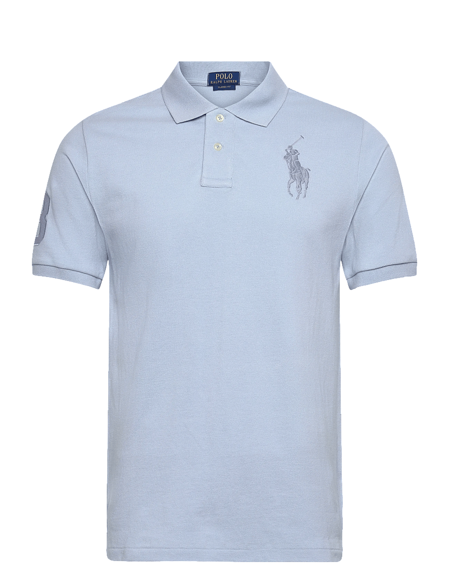 Ralph Lauren Kids - BASIC MESH-SS KC-TP-KNT - kurzärmelig - estate blue/c9849 - 0