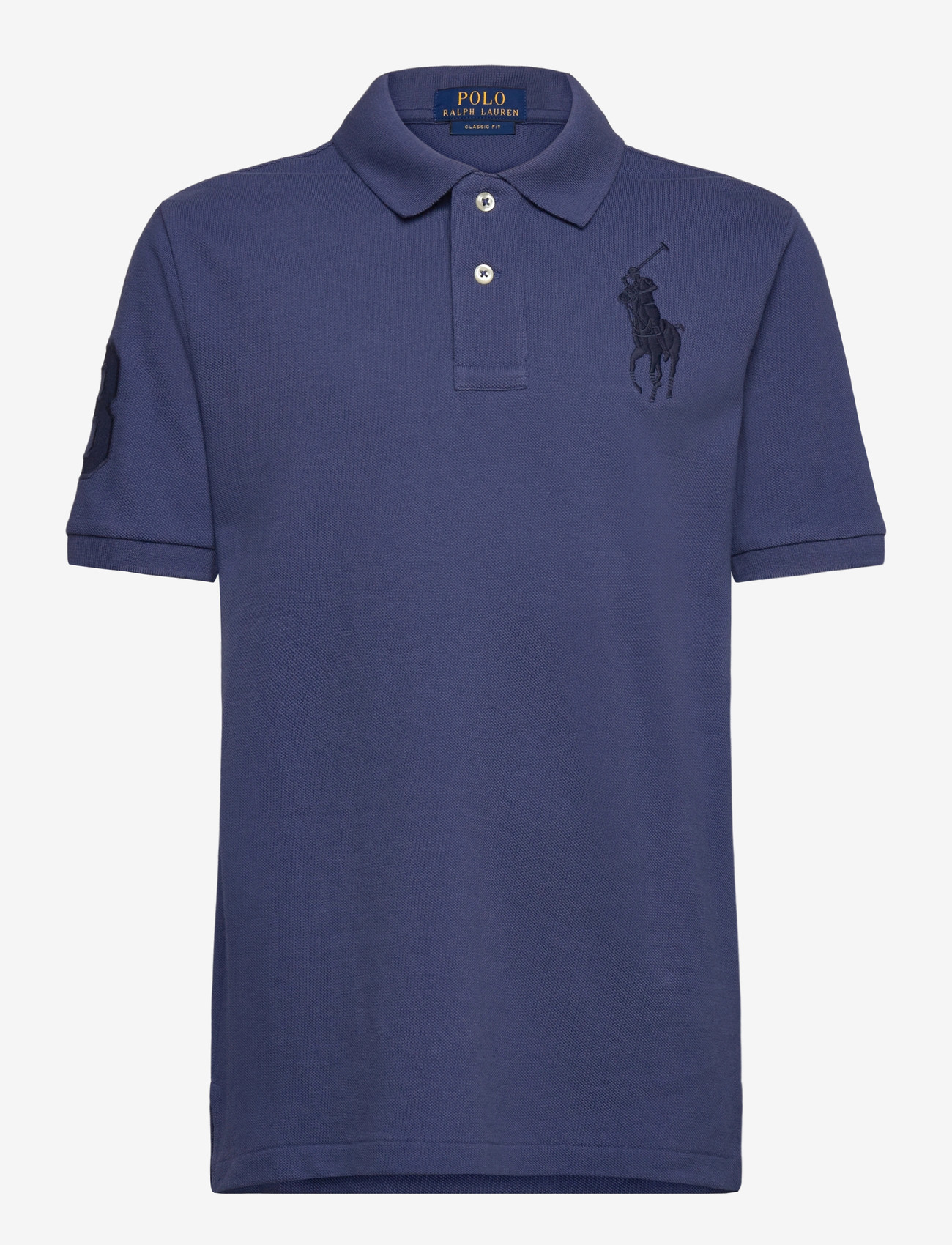 Ralph Lauren Kids - Big Pony Cotton Mesh Polo Shirt - kurzärmelig - light navy/c5935 - 0