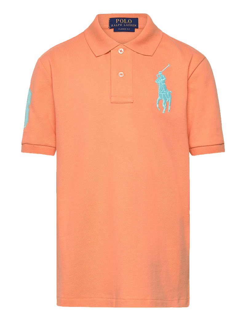 Ralph Lauren Kids - BASIC MESH-SS KC-TP-KNT - kortærmede poloer - poppy - 1