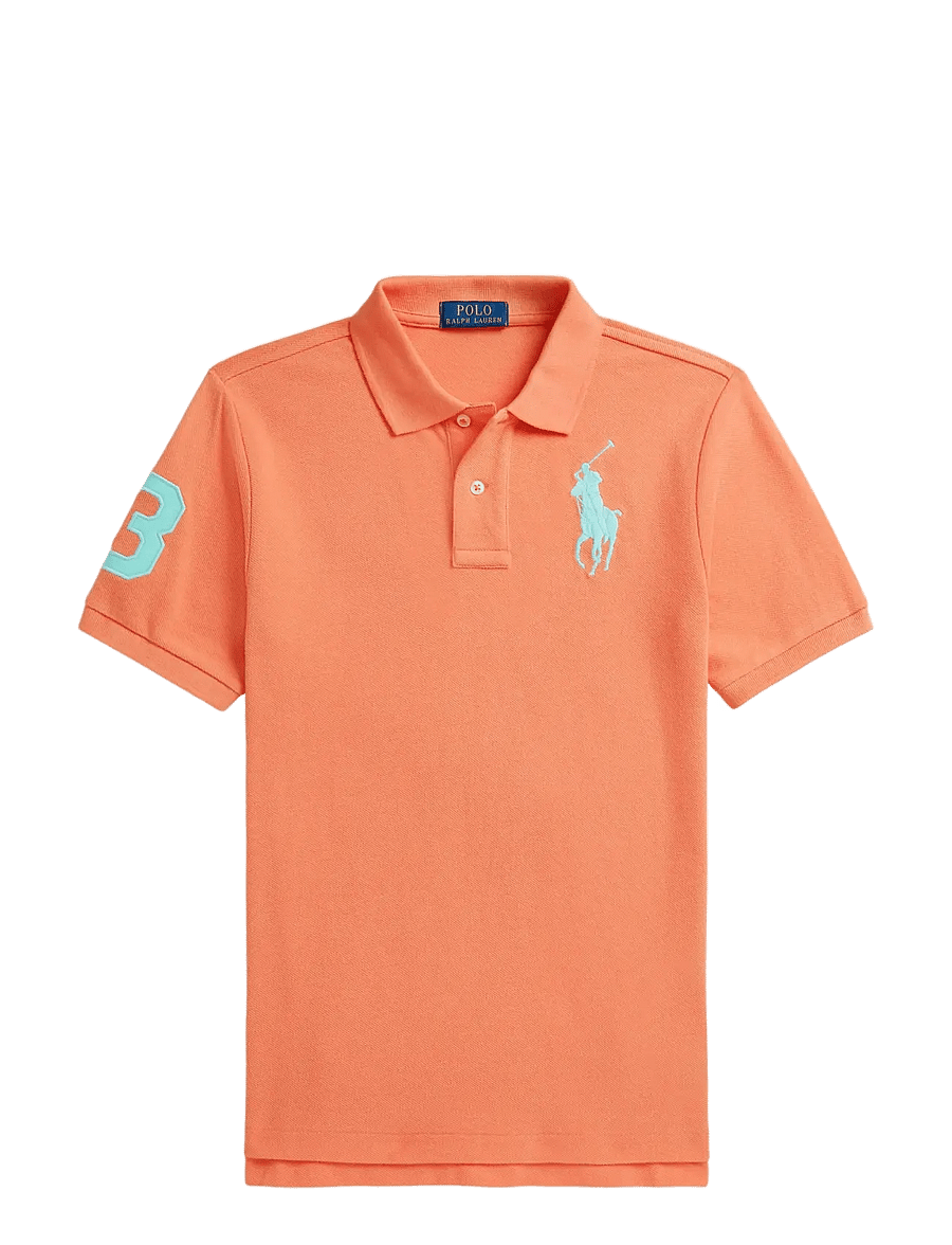 Ralph Lauren Kids - BASIC MESH-SS KC-TP-KNT - kortærmede poloer - poppy - 1