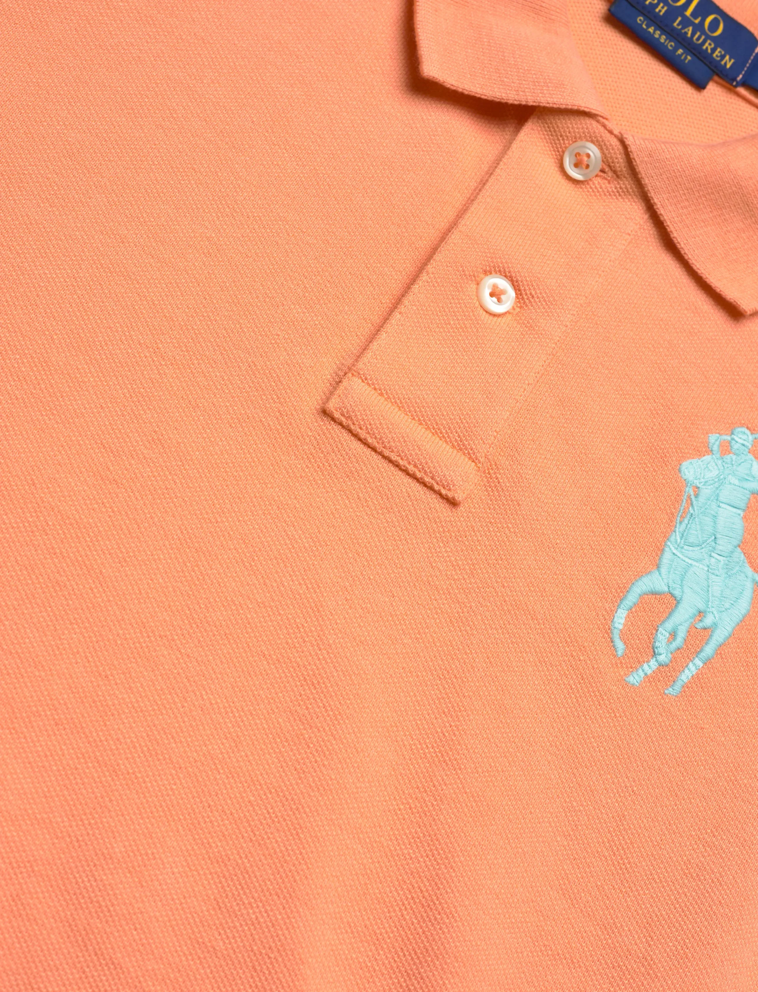 Ralph Lauren Kids - BASIC MESH-SS KC-TP-KNT - short-sleeved polos - poppy - 5