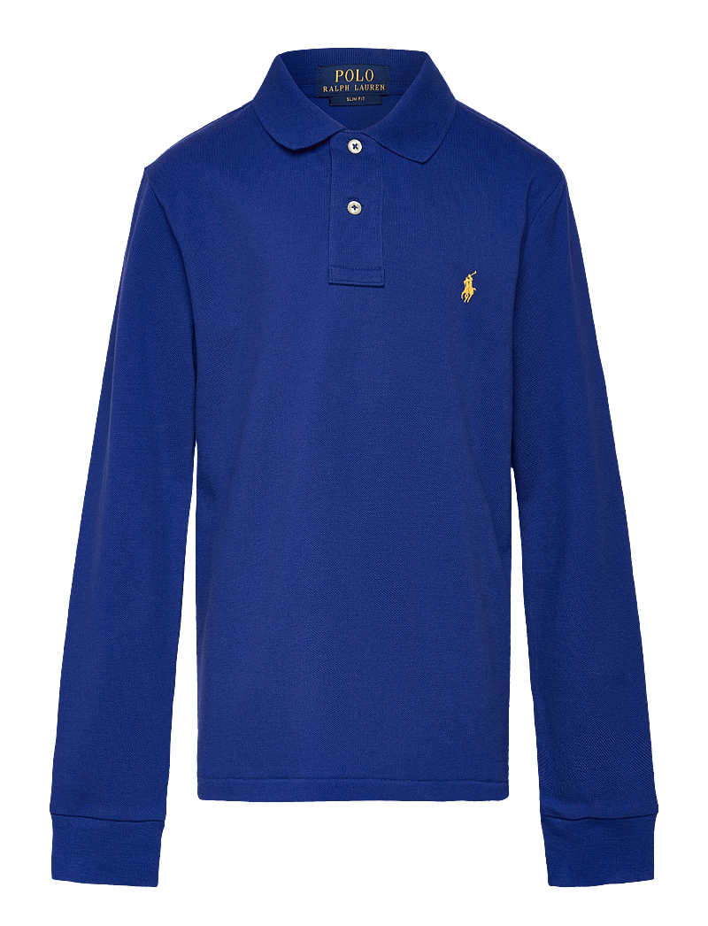 Ralph Lauren Kids - Slim Fit Cotton Mesh Polo - classic azure/c14 - 0