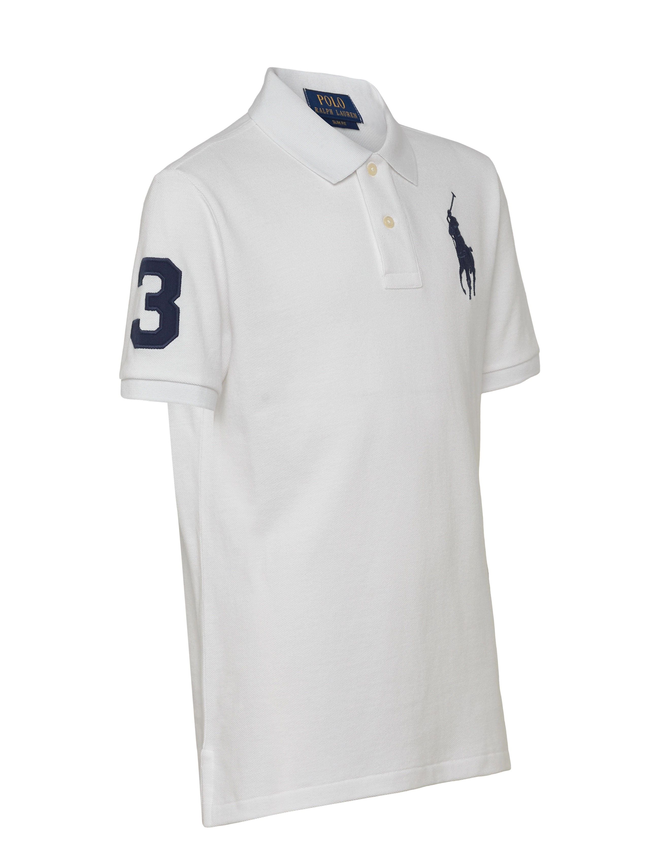 Ralph Lauren Kids - Slim Fit Cotton Mesh Polo - white/c7996 - 2