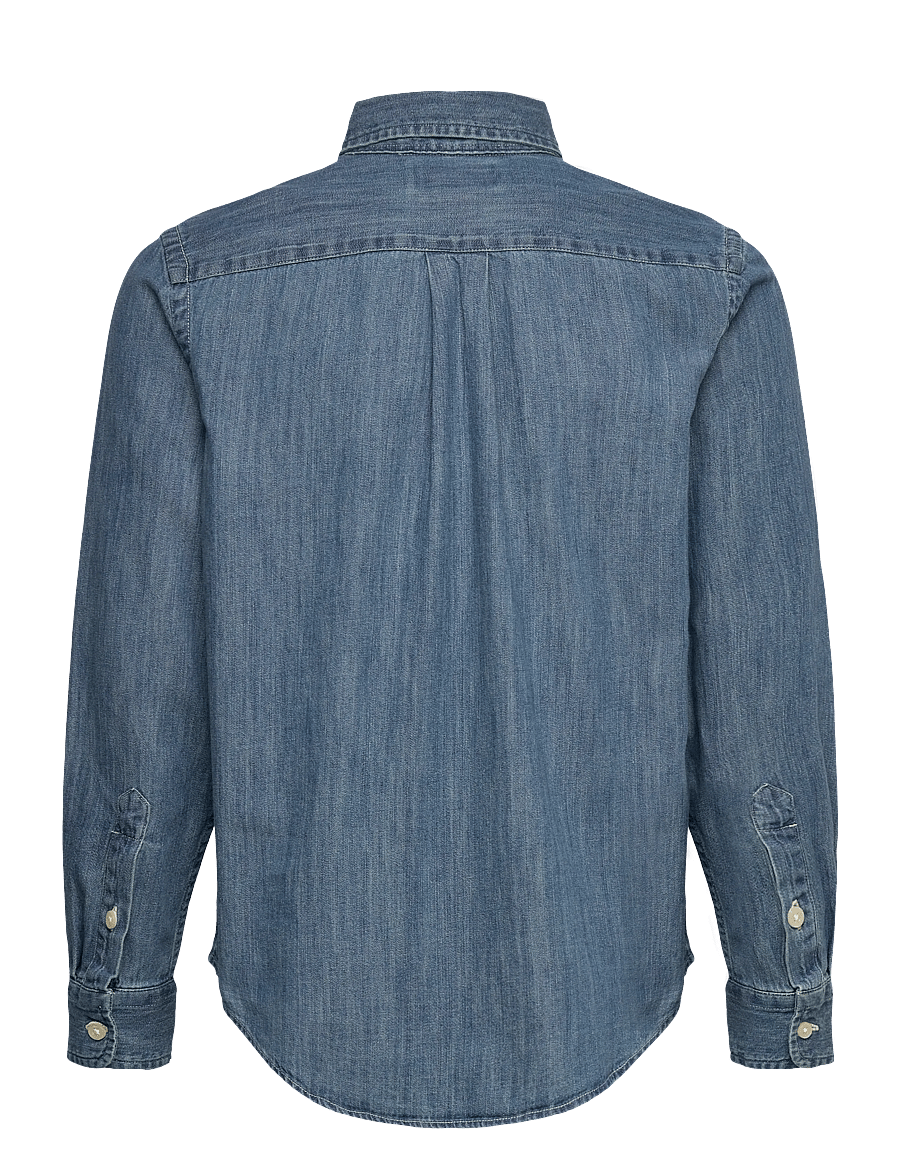 Ralph Lauren Kids - Cotton Chambray Shirt - dk blue - 2