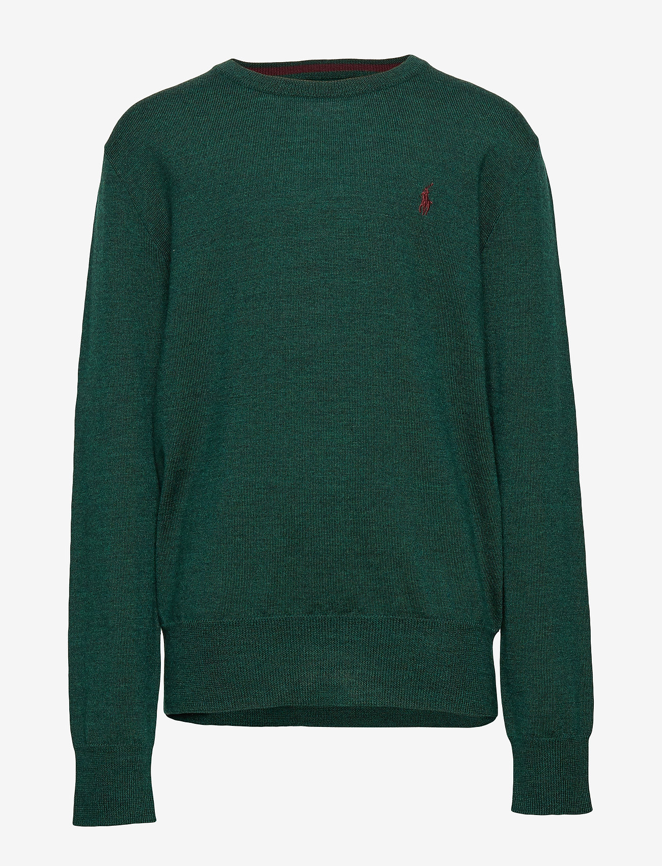 Ralph Lauren Kids - Merino Wool Crewneck Sweater - forest green heat - 0
