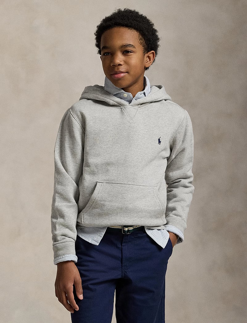 Ralph Lauren Kids - Fleece Hoodie - huvtröjor - andover heather - 4