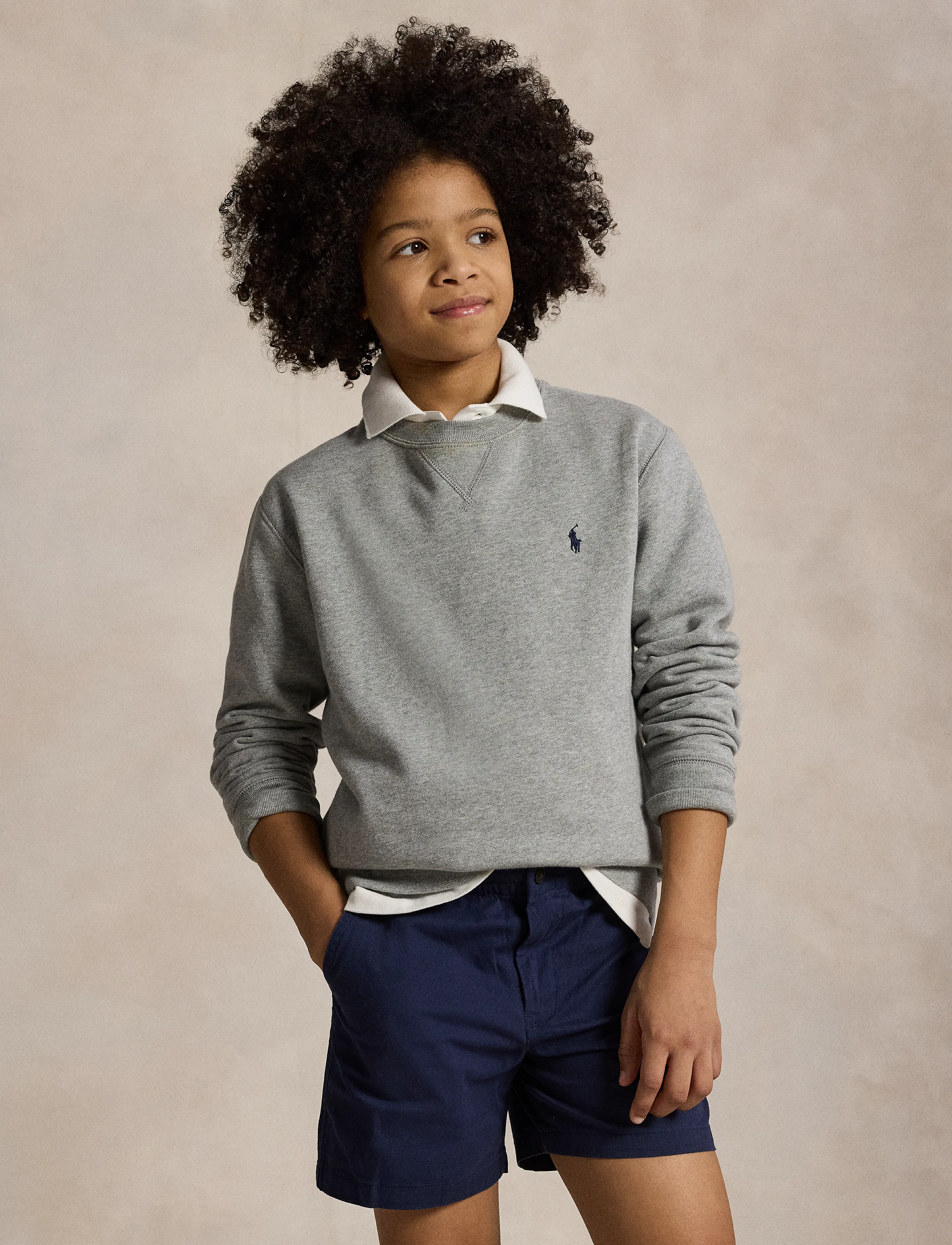 Ralph Lauren Kids - Fleece Sweatshirt - sweat-shirt - dark sport heathe - 3