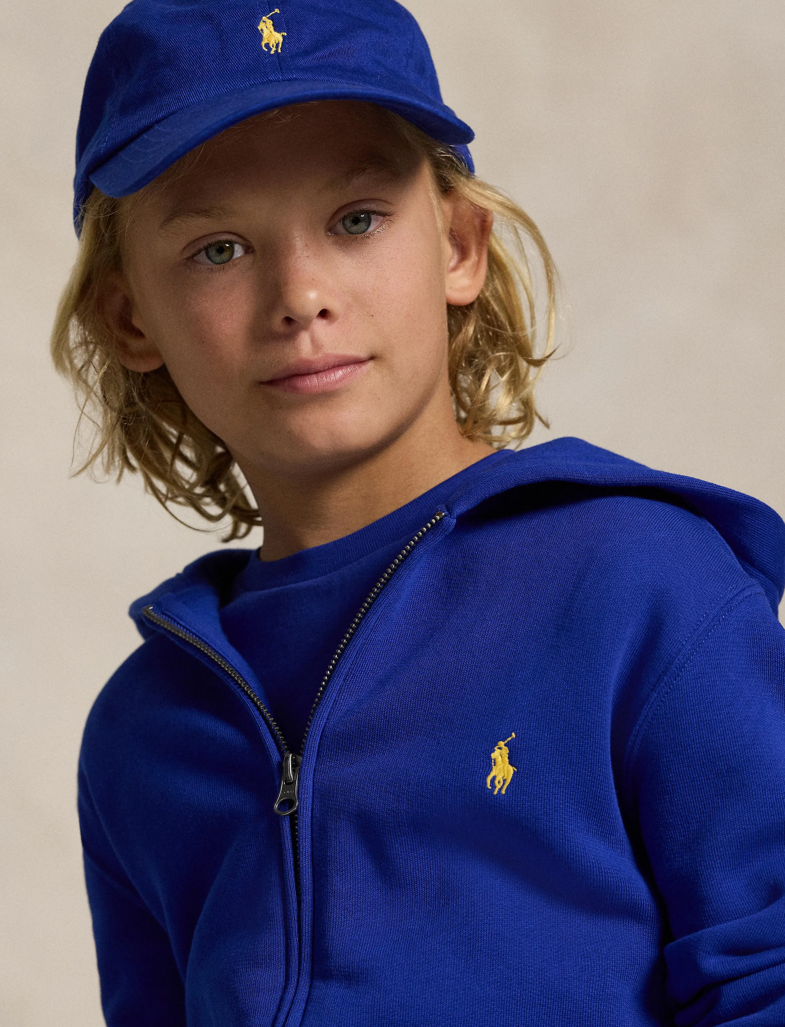 Ralph Lauren Kids - Fleece Full-Zip Hoodie - classic azure/c14 - 2