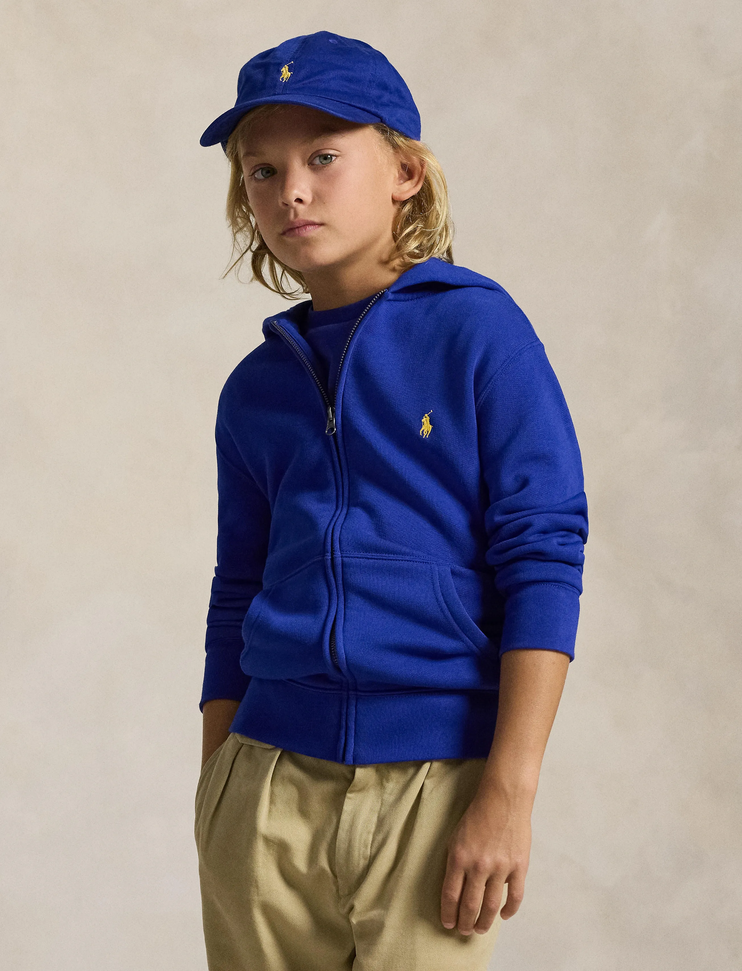 Ralph Lauren Kids - Fleece Full-Zip Hoodie - classic azure/c14 - 3