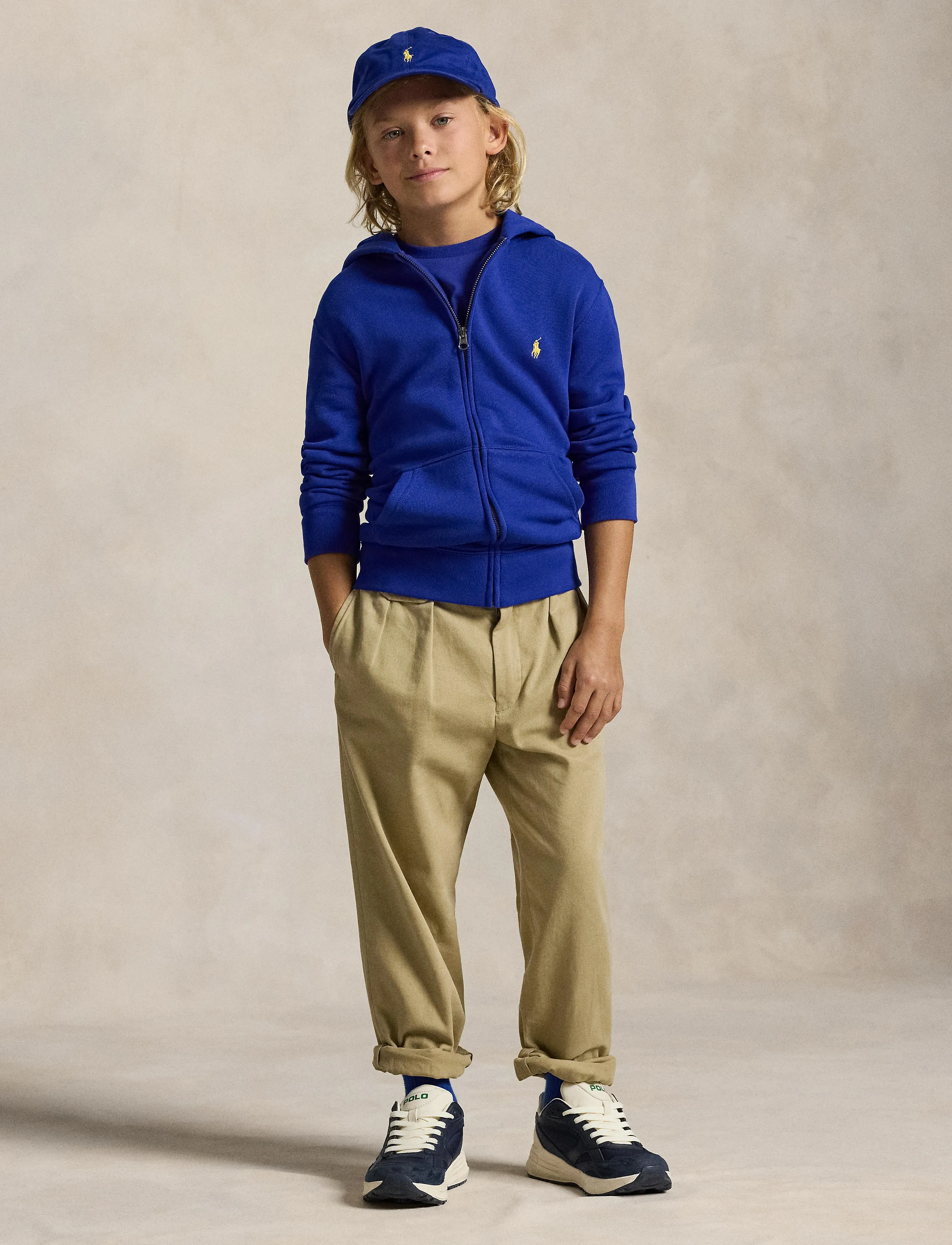 Ralph Lauren Kids - Fleece Full-Zip Hoodie - classic azure/c14 - 4