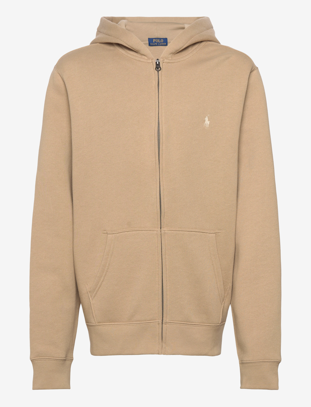 Ralph Lauren Kids - Fleece Full-Zip Hoodie - hættetrøjer - classic khaki/c81 - 0