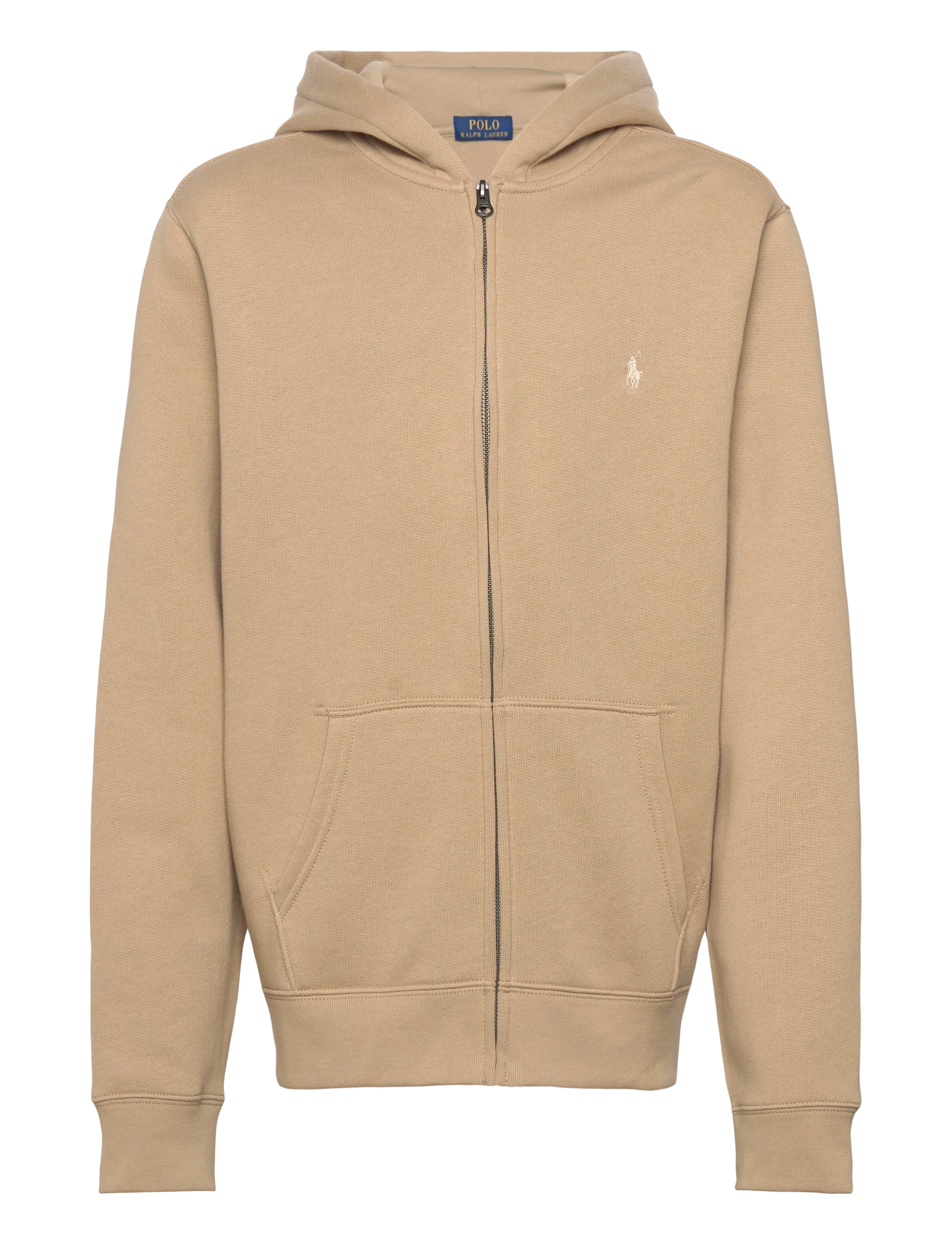 SEASONAL FLEECE-LS FZ HOOD-TP-KNT - CLASSIC KHAKI/C81