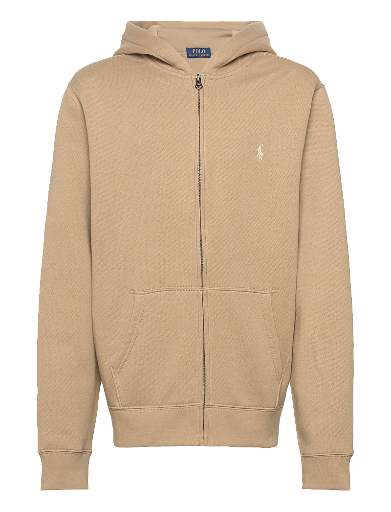 Ralph Lauren Kids - Fleece Full-Zip Hoodie - hættetrøjer - classic khaki/c81 - 0