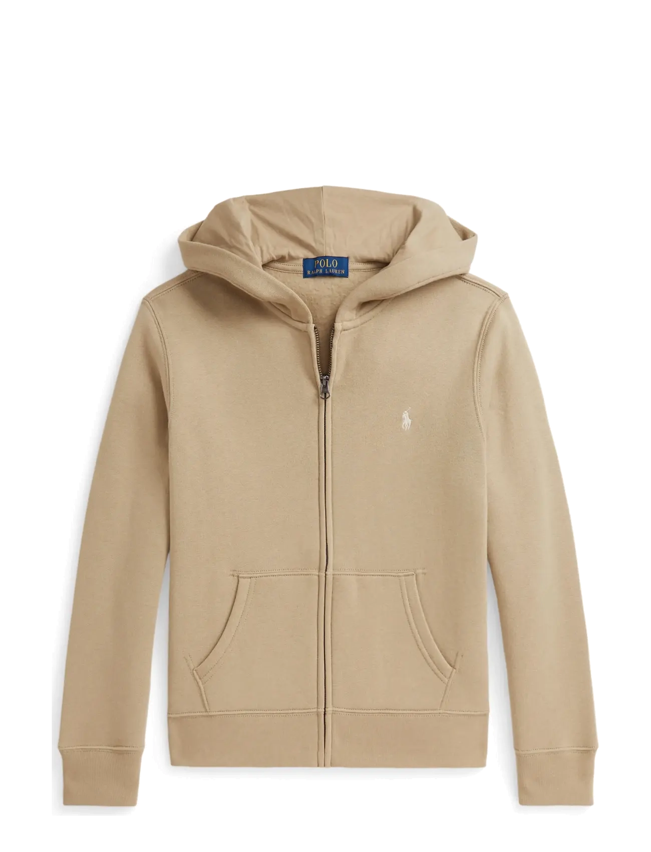 Ralph Lauren Kids Fleece Full-Zip Hoodie - Tops - CLASSIC KHAKI/C81 / beige