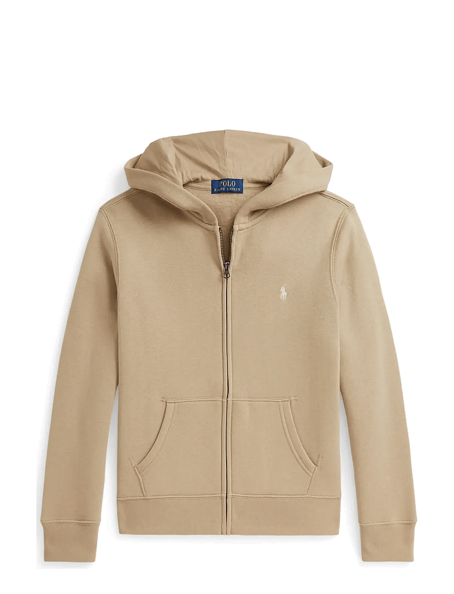 Ralph Lauren Kids - Fleece Full-Zip Hoodie - kapuzenpullover - classic khaki/c81 - 1