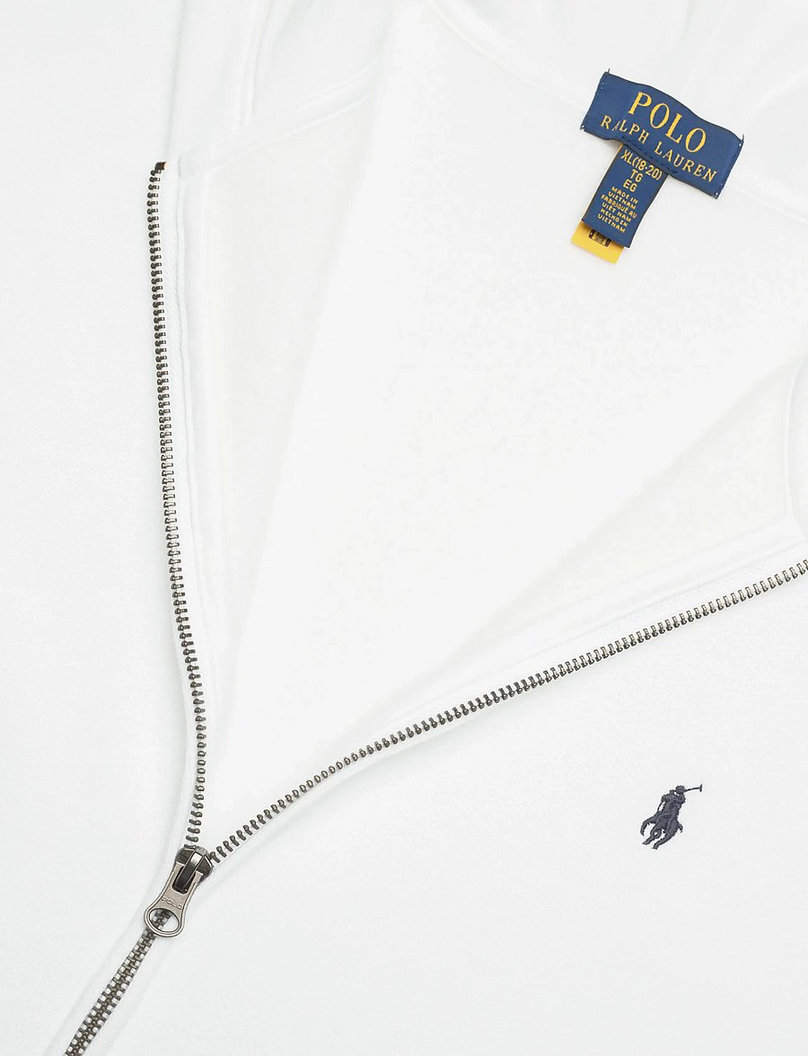 Ralph Lauren Kids - Fleece Full-Zip Hoodie - kapuzenpullover - white/c7949 - 4