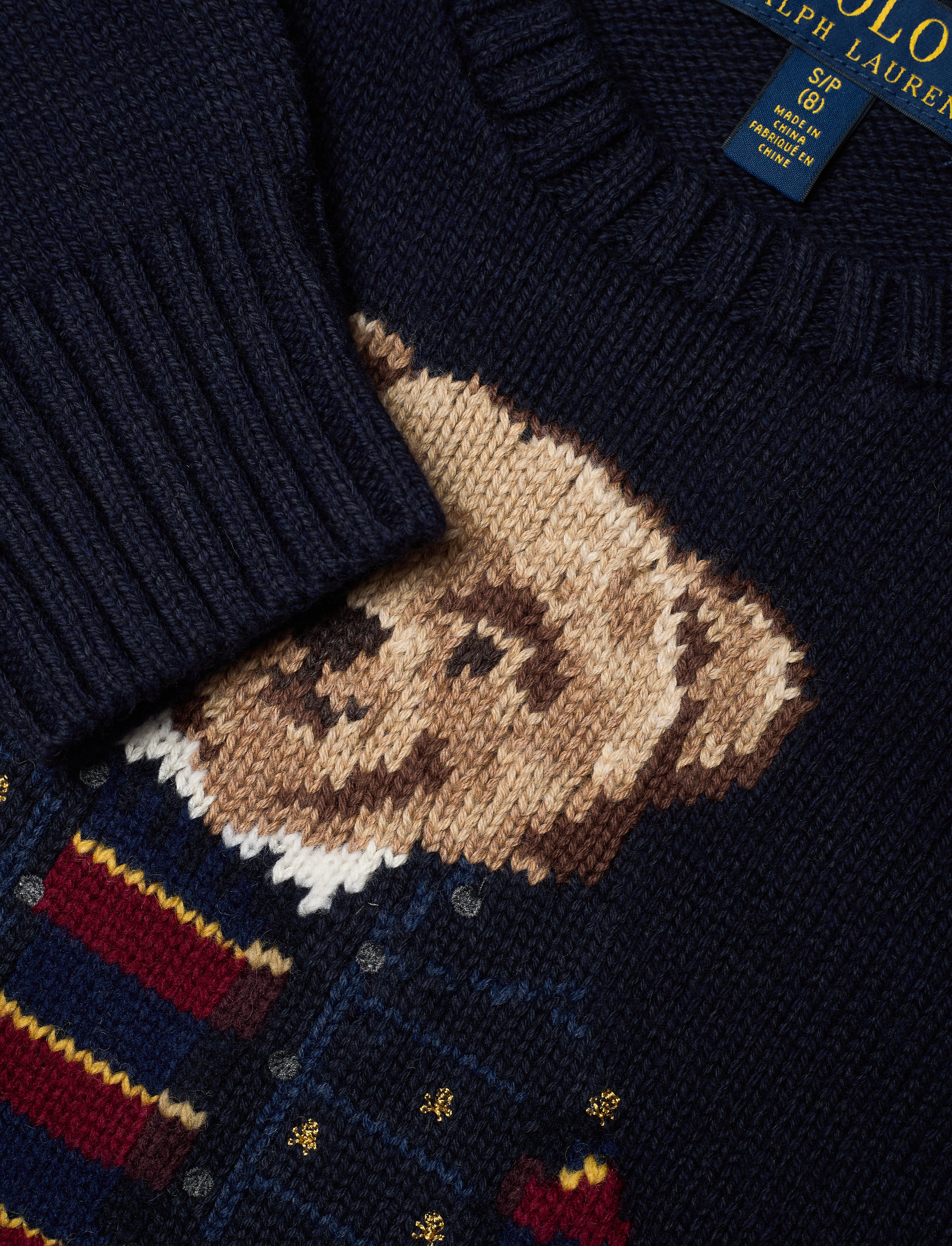Ralph Lauren Kids - Polo Bear Cotton-Blend Sweater - rl navy - 2