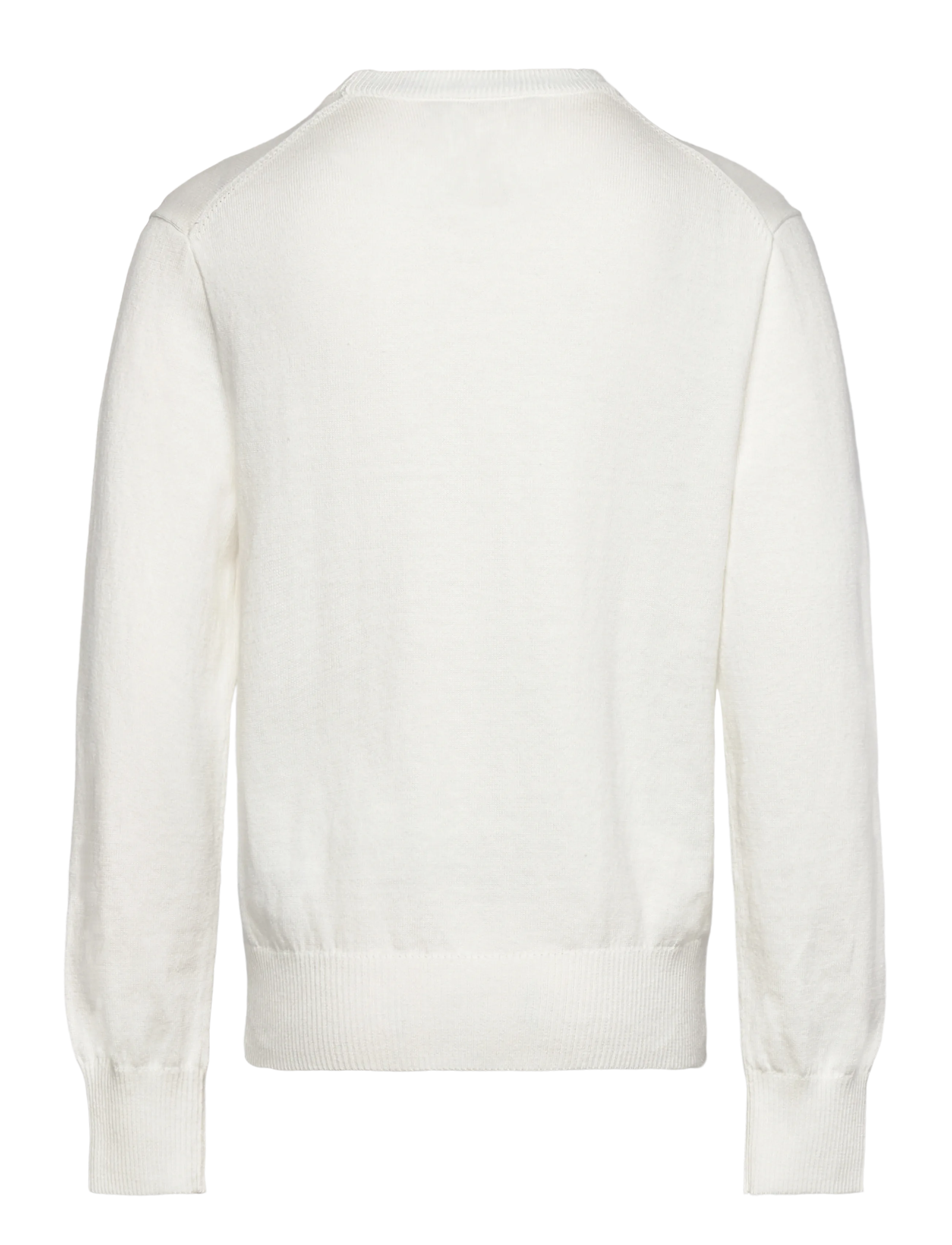 Ralph Lauren Kids - Cotton Crewneck Sweater - trøjer - deckwash white - 1