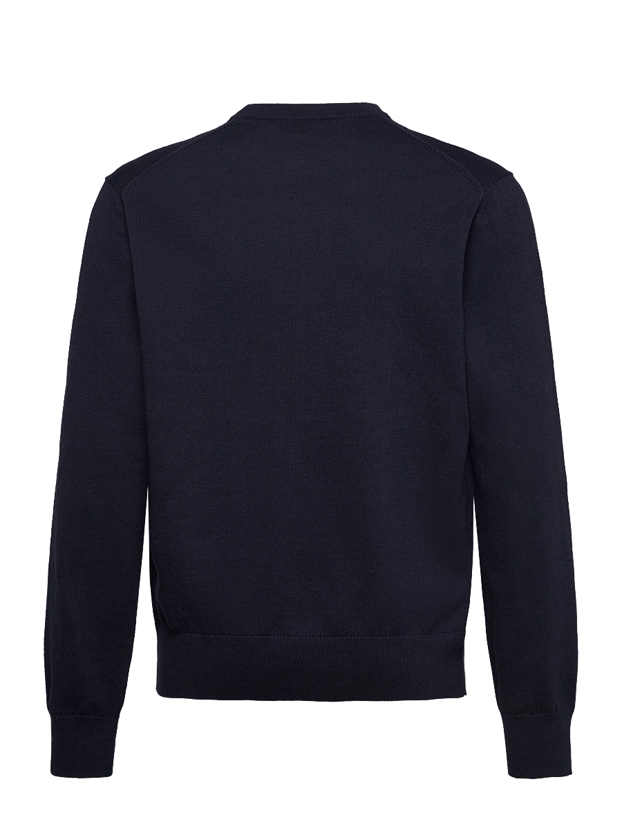 Ralph Lauren Kids - Cotton Crewneck Sweater - stickade tröjor - rl navy/c3822 - 2