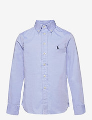 Ralph Lauren Kids - Slim Fit Cotton Oxford Shirt - langærmede skjorter - bsr blue - 0