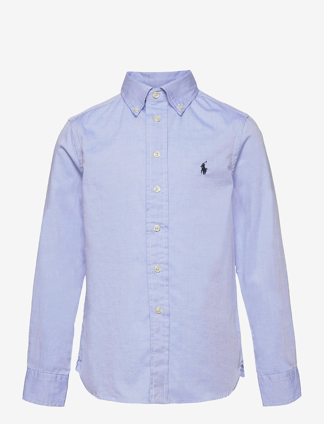 Ralph Lauren Kids - Slim Fit Cotton Oxford Shirt - pikkade varrukatega särgid - bsr blue - 0