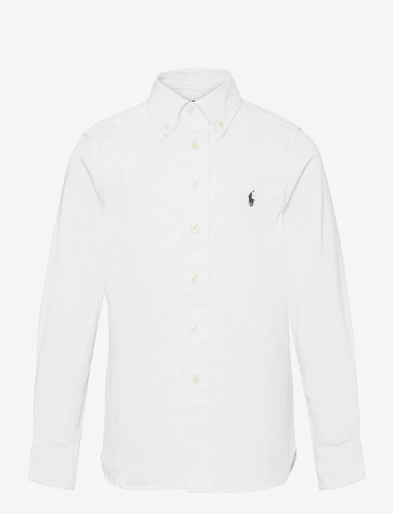Ralph Lauren Kids - Slim Fit Cotton Oxford Shirt - long-sleeved shirts - white - 0