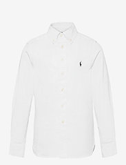 Slim Fit Cotton Oxford Shirt - WHITE
