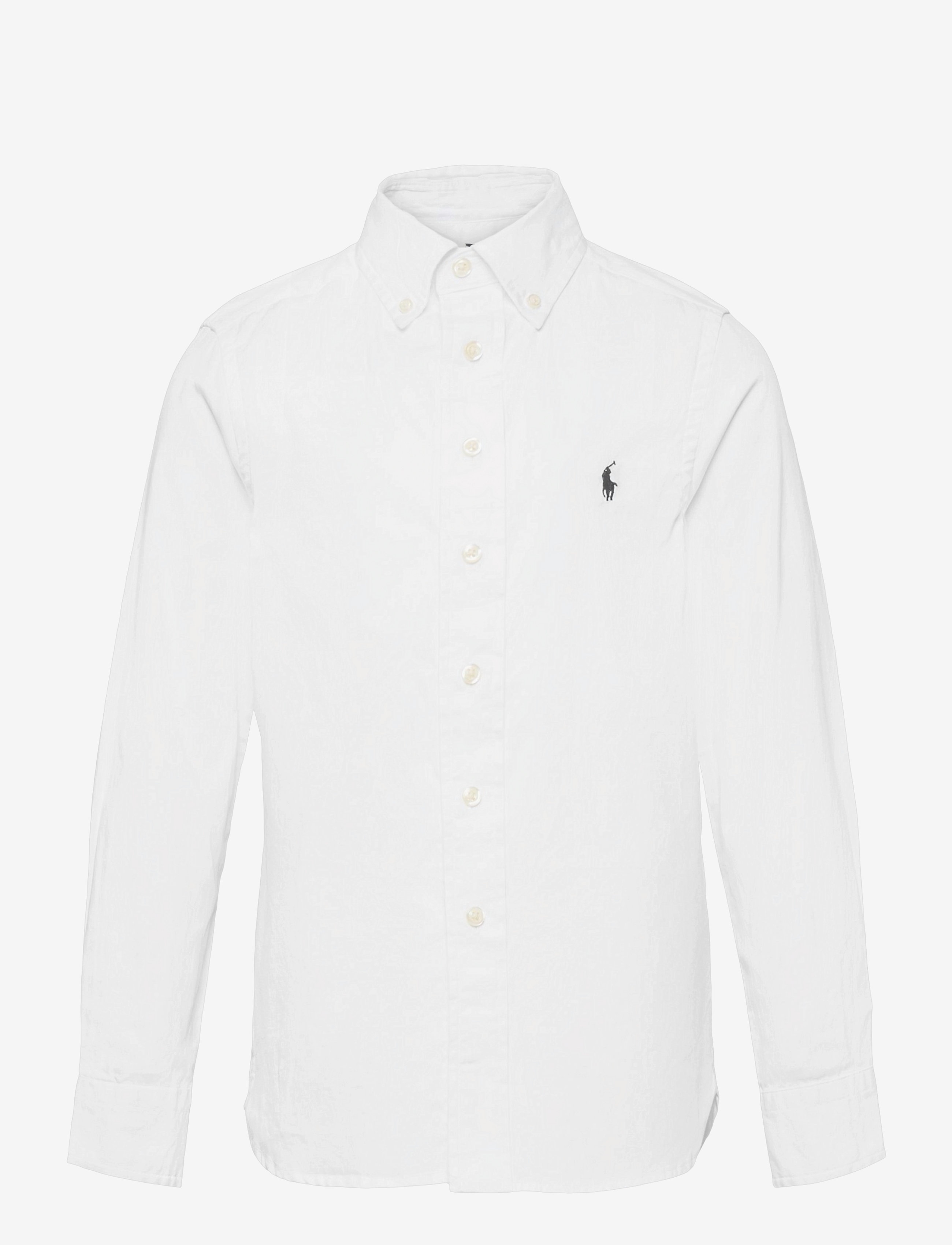 Ralph Lauren Kids Slim Fit Cotton Oxford Shirt - Polo Ralph Lauren - WHITE / white