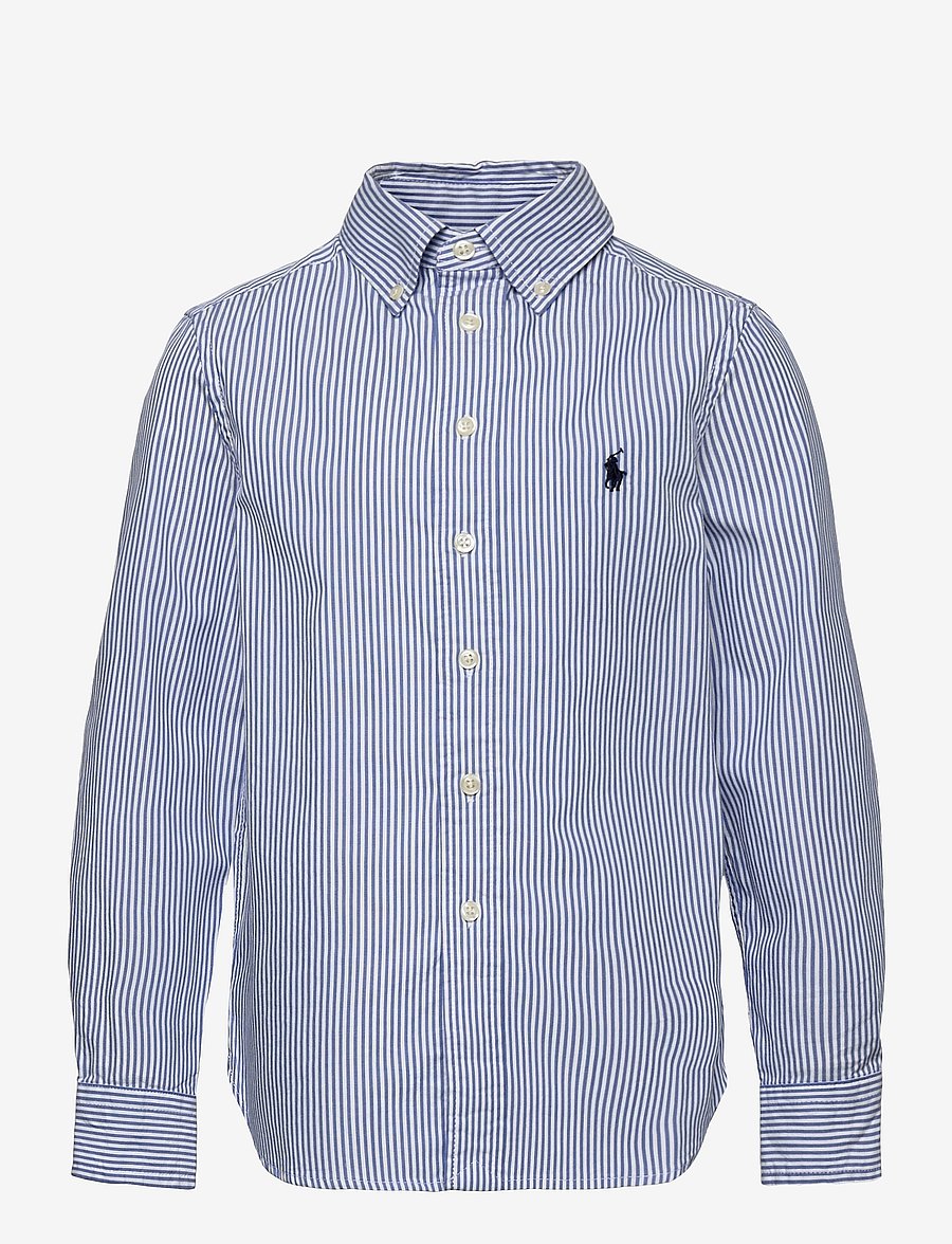 Ralph Lauren Kids - Slim Striped Oxford Shirt - chemises à manches longues - bsr blue/white - 0