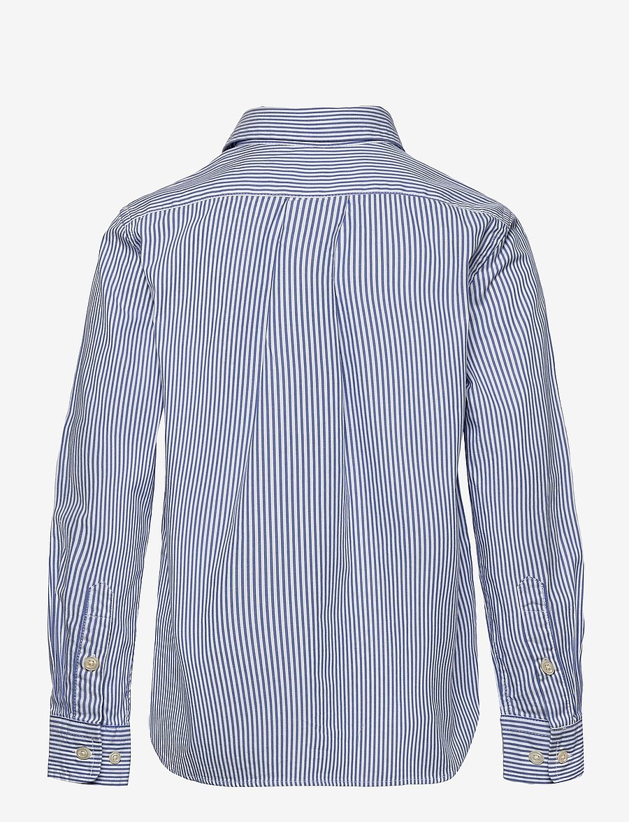 Ralph Lauren Kids - Slim Striped Oxford Shirt - chemises à manches longues - bsr blue/white - 1