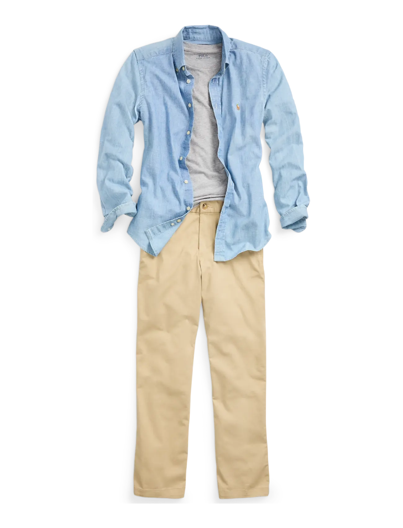 Ralph Lauren Kids - Cotton Jersey Crewneck Tee - t-shirts à manches courtes - andover  heather - 2