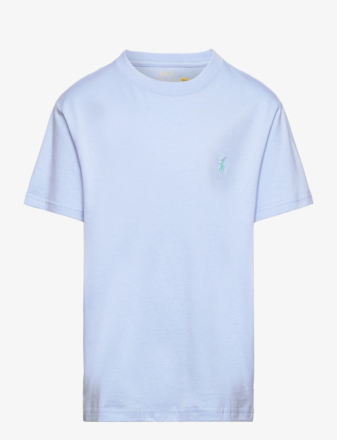 Ralph Lauren Kids - Cotton Jersey Crewneck Tee - kortærmede t-shirts - blue hyacinth/c61 - 0