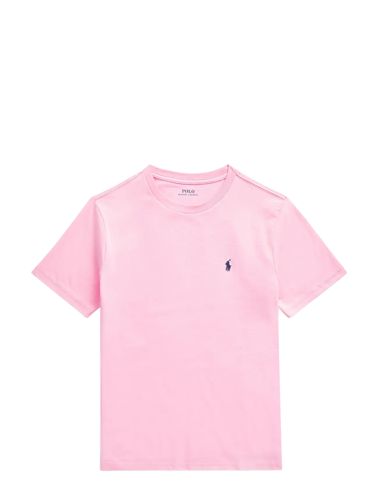 Ralph Lauren Kids Cotton Jersey Crewneck Tee - Toppar & T-shirts - CARMEL PINK / pink/rose