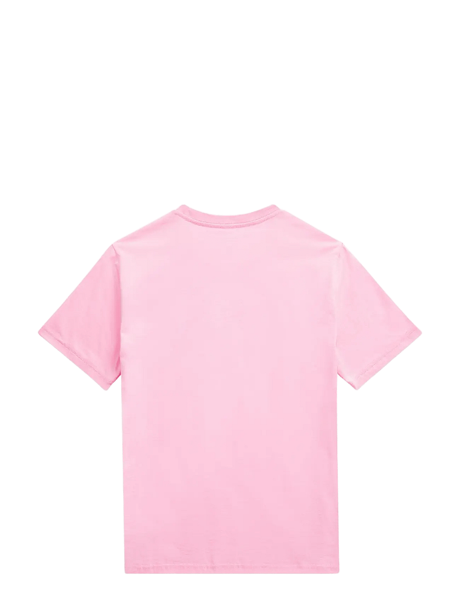 Ralph Lauren Kids - Cotton Jersey Crewneck Tee - short-sleeved t-shirts - carmel pink - 1