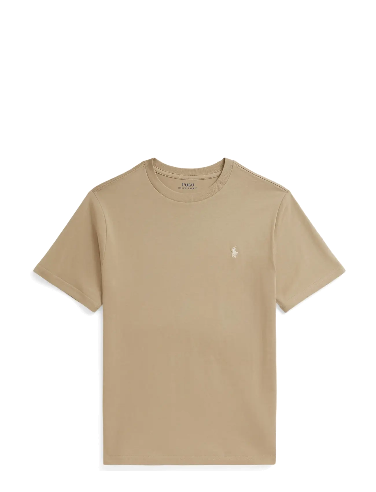 Ralph Lauren Kids Cotton Jersey Crewneck Tee - Overdeler - CLASSIC KHAKI/C81 / beige