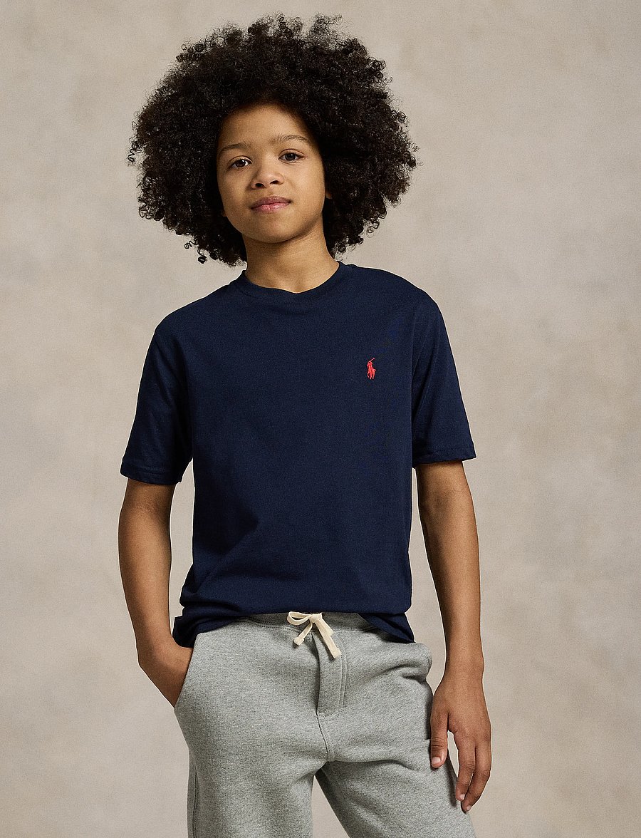 Ralph Lauren Kids - Cotton Jersey Crewneck Tee - kurzärmelige - cruise navy - 3