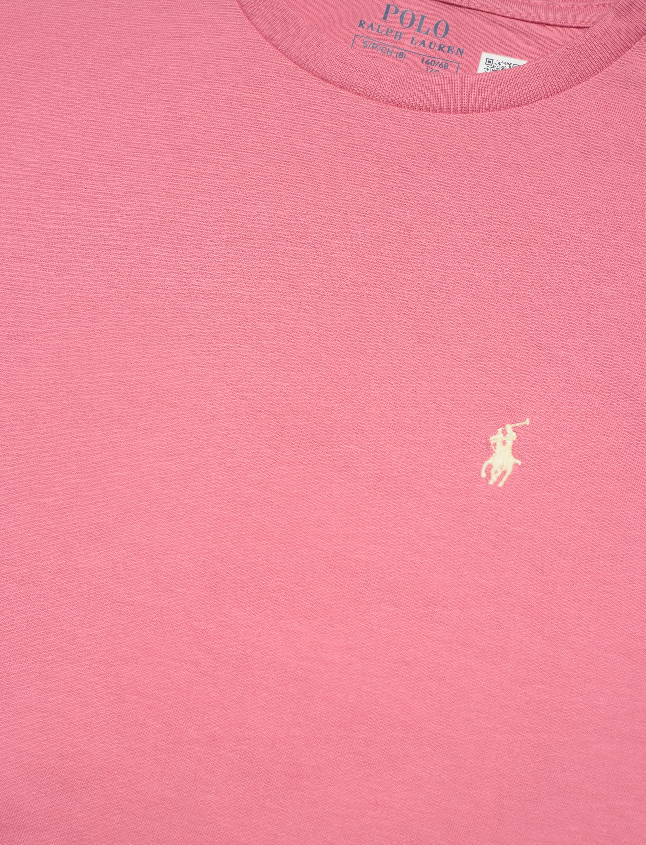 Ralph Lauren Kids - Cotton Jersey Crewneck Tee - kortærmede t-shirts - desert rose/c1168 - 5
