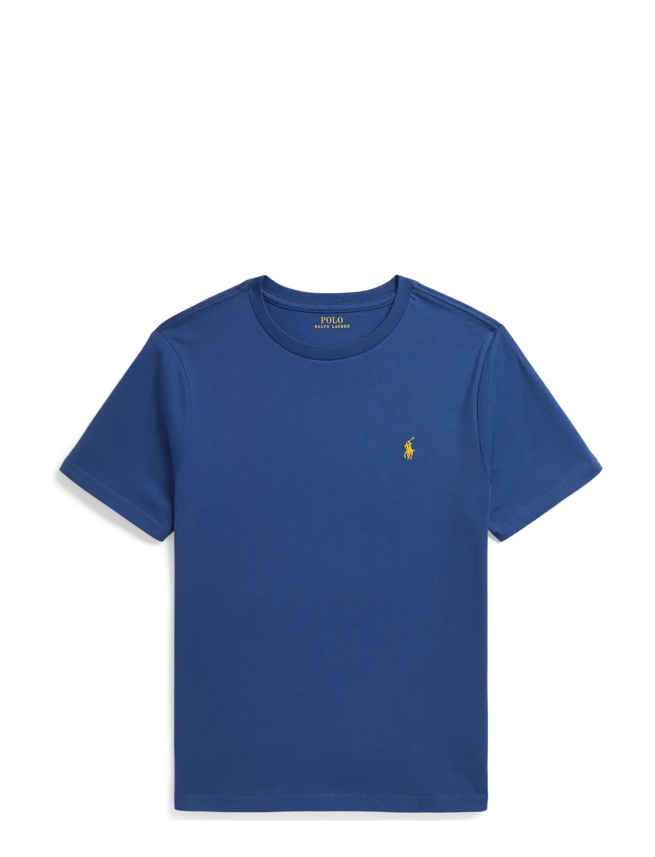 Ralph Lauren Kids Cotton Jersey Crewneck Tee - Shop by size - DUSTY AZURE/C1268 / blue