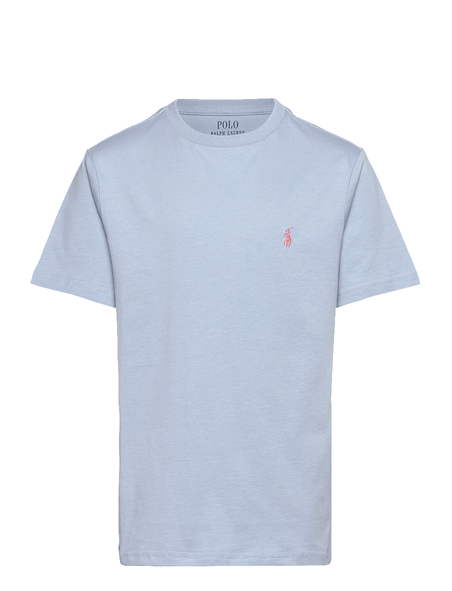Ralph Lauren Kids - Cotton Jersey Crewneck Tee - kurzärmelige - estate blue/c2329 - 0